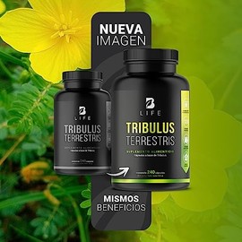 Tribulus de 240 Cápsulas Estandarizado al 45% de 1000 mg. Ingredientes naturales. Tribulus Terrestris B Life.