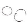 eBoot Metallringe für Buchbinder, lose Blätter, Silber, 3,8 cm, 10