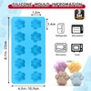 RUGVOMWM Silicone Ice Molds Trays with Puppy Dog Paw and