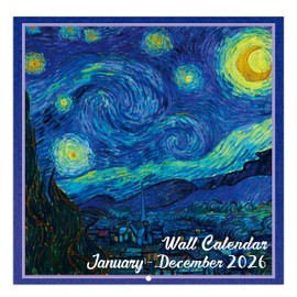 2026 Wall Calendar - 2026 Calendar, 12-Month Monthly Wall Calendar 2026 from Jan. 2026 - Dec. 2026, 12" x 24" (Open), Unruled Blocks - Art Paintings
