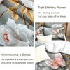 CCoutueChen Floral Butterfly Comforter Set Queen White Flower Pink Butterflies