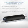 Core Products Half-Round Positioning Bolster - Black