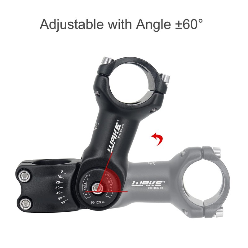 BSSOK Bicycle Stem Adjustable 31.8 mm/25.4 mm Handlebar Riser Bicycle