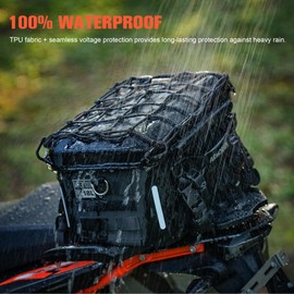 ARMORIAN Motorcycle Tail Luggage Bag Waterproof 18L Near Rack Trunk Hard Cover Motor Camera Mounting bag for Cycling,Adventure,Traveling