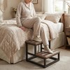 VonDream 2 Tier Step Stools for Adults with Non-Slip Stickers,