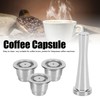 Coffee Capsule Set Stainless Steel Reusable Refillable Capsule Fit for