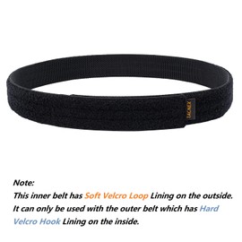 TACNEX Inner Belt for Duty Belt 1.5" Loop Liner Belt Tactical Under Belt