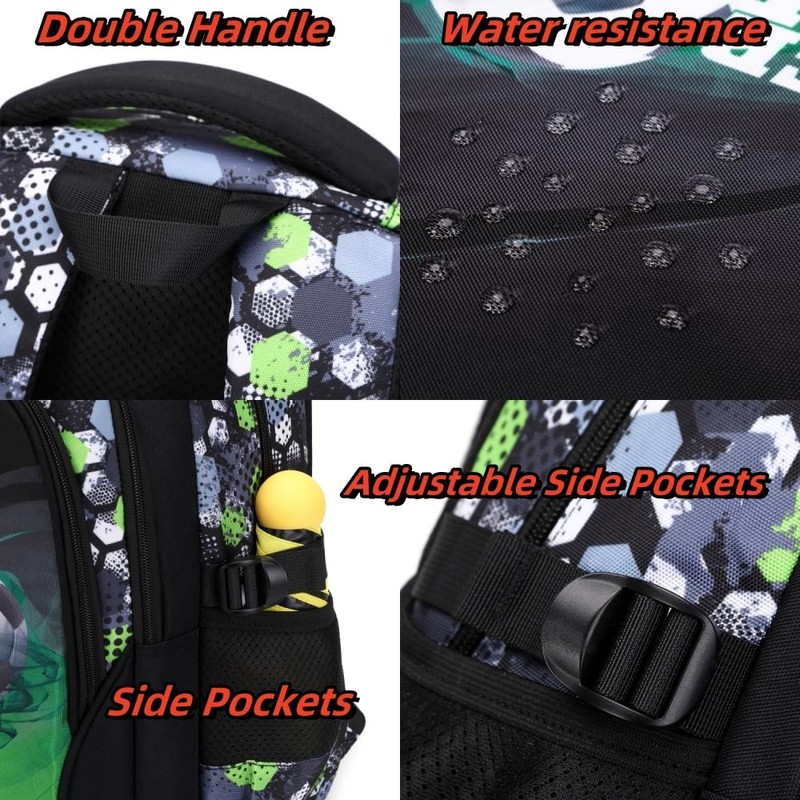 ADGBPE Boys Backpack School Bag Secondary Backpack Teen Student Durable