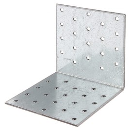 Alberts 330903 Perforated Plate Angle Sendzimir-Galvanised 100 x 100 x 100 mm