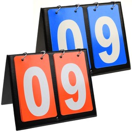 YHSKJCD 2 Pack Portable Scoreboards, 4-Digital Portable Tabletop Scoreboard Fold Score Competitive Sports for Indoor Outdoor Basketball Football Baseball Volleyball Sports