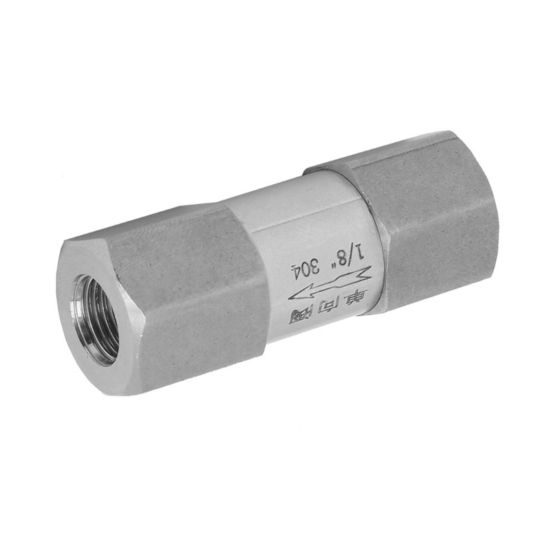 304 Stainless Steel Hex Split Check Valve High Temperature&Pressure Endurance(1/8in