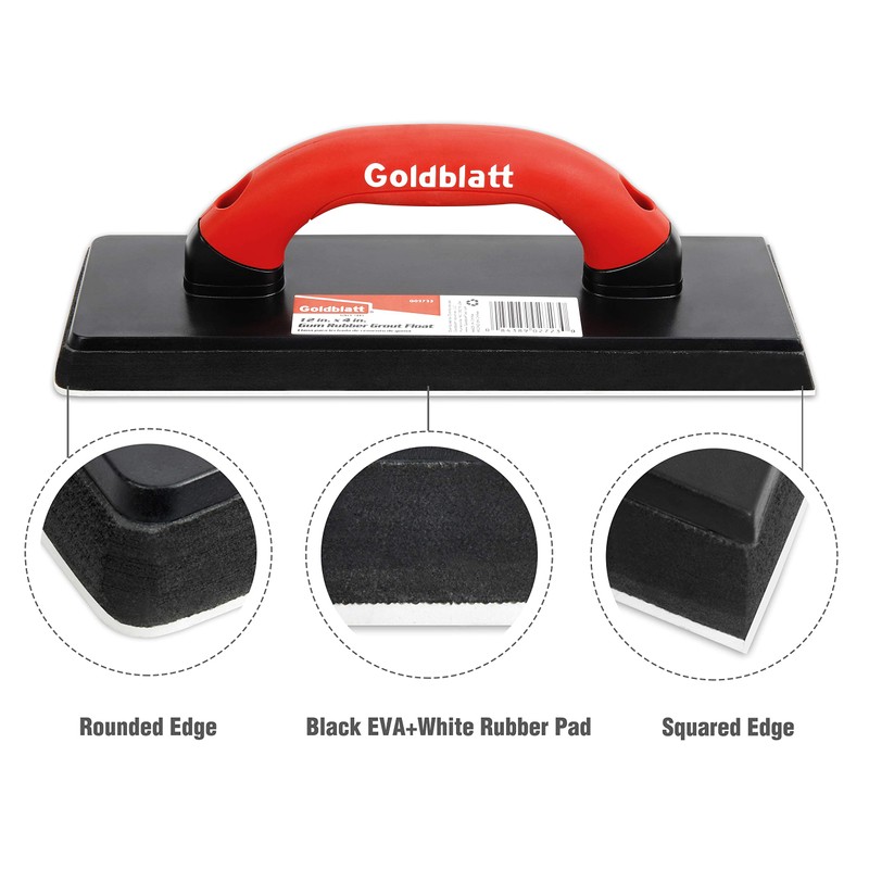 Goldblatt 4" x 12" Grout Float for Tile - Molded