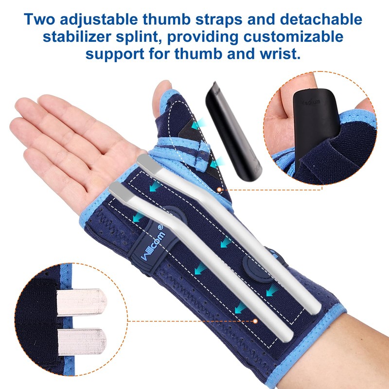 Willcom De Quervain's Tenosynovitis Wrist Brace with Spica Splint Thumb