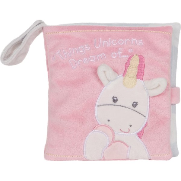 GUND Baby Dreaming Luna Unicorn Soft Book Plush Stuffed Sensory Stimulating Toy, 8"