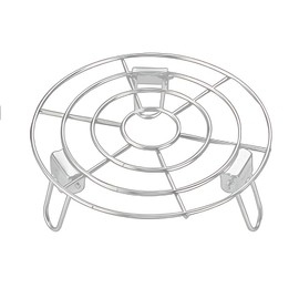 Turbokey Round Cooling Rack for Steaming with Legs Dia 7.9" Heavy Duty Stainless Steel Steamer Rack Grilling Rack Foldable Canning Rack Cooling Rack for Baking Canning Cooking (Folding,7.9"/20cm)