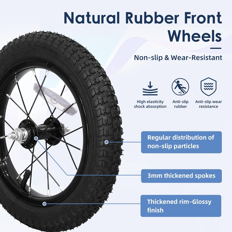 Exceedhub 20 Inch Kids Bike Front Wheels Replacement with Solid