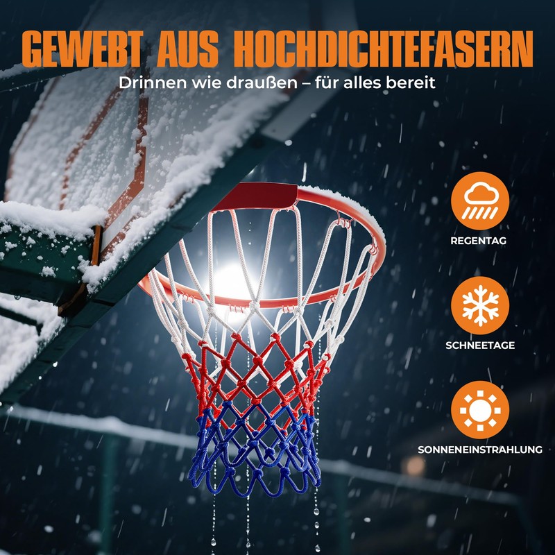 KadoKado Pack of 2 Basketball Net Replacement - Professional Basketball