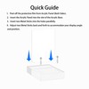 UoYeet Acrylic Easel Display Stand with Adjustable Silver-Toned Hardware for