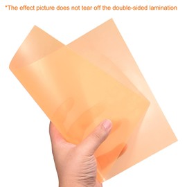sourcing map Pack of 4 Colour Films Gel Coloured Film Heat Resistant Transparent Colours for LED Light Headlight Photo Studio Flash Party Decorate DIY Orange
