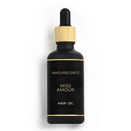 Madamoisella Hair Oil - Inspired Grooming Formula for Conditioning, Hydrating, Moisturising, Fresh & Healthy Soft Hair, 100% Alcohol & Vegan Free - Miss Amour (30ml)