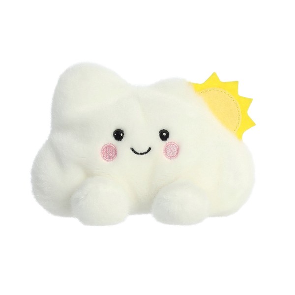 Aurora® Adorable Palm Pals™ Summer Cloud™ Stuffed Animal - Pocket-Sized Fun - On-The-Go Play - White 5 Inches