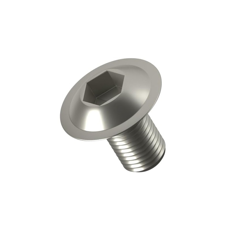 A2 Stainless Steel Flanged Button Head Screws Bolts Allen Socket
