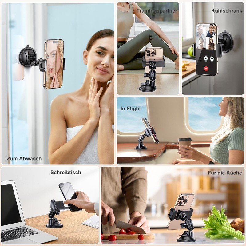 MAGJIEYX Compatible with MagSafe Car Mount, Magnetic Phone Holder for