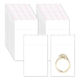 EachDusto Mini Clear Adhesive Cellophane Bags 1.5x 2 Small Self Stick Cello Baggies 500pcs Crystal Sealable OPP Poly Bags 2mil for Photo Beads Seeds Ring