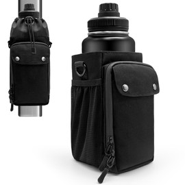 Upgraded Magnetic Gym Bag for Men &Women,Magnetic Water Bottle Bag Included 4 Built-in Strong Magnets, Ideal for Gym,Sports Activities (Black)