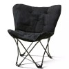 Mainstays Soft Folding Butterfly Chair Portable Faux Fur Microsuede Cushion