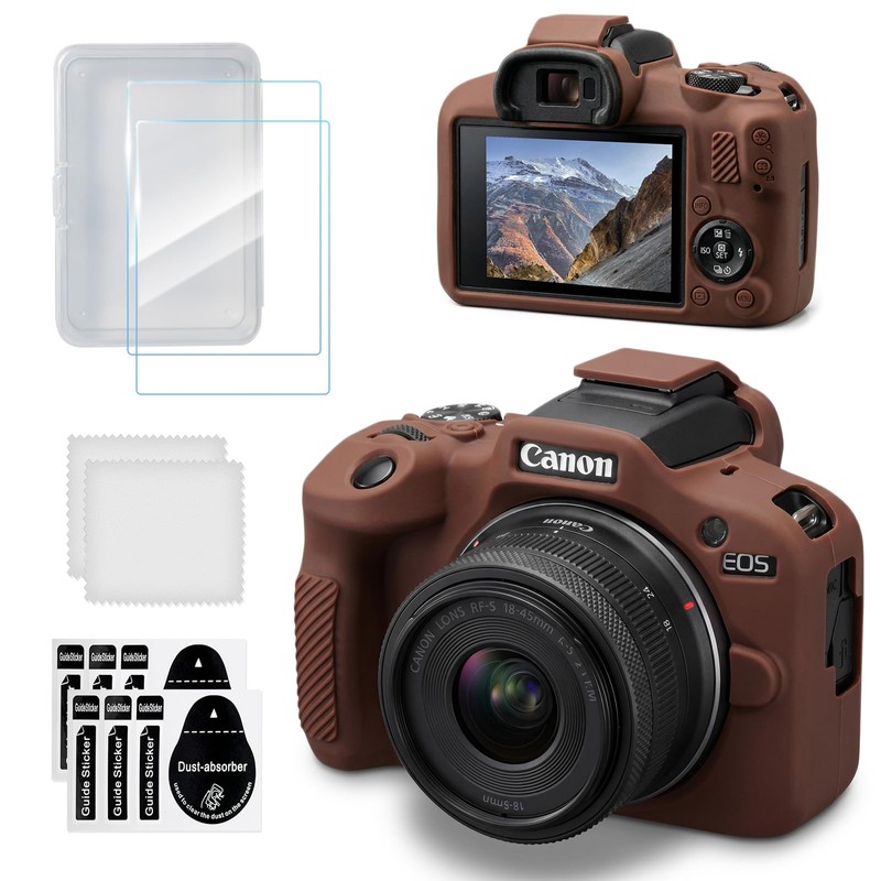 Funda protectora para cámara Canon EOS R100, de silicona suave