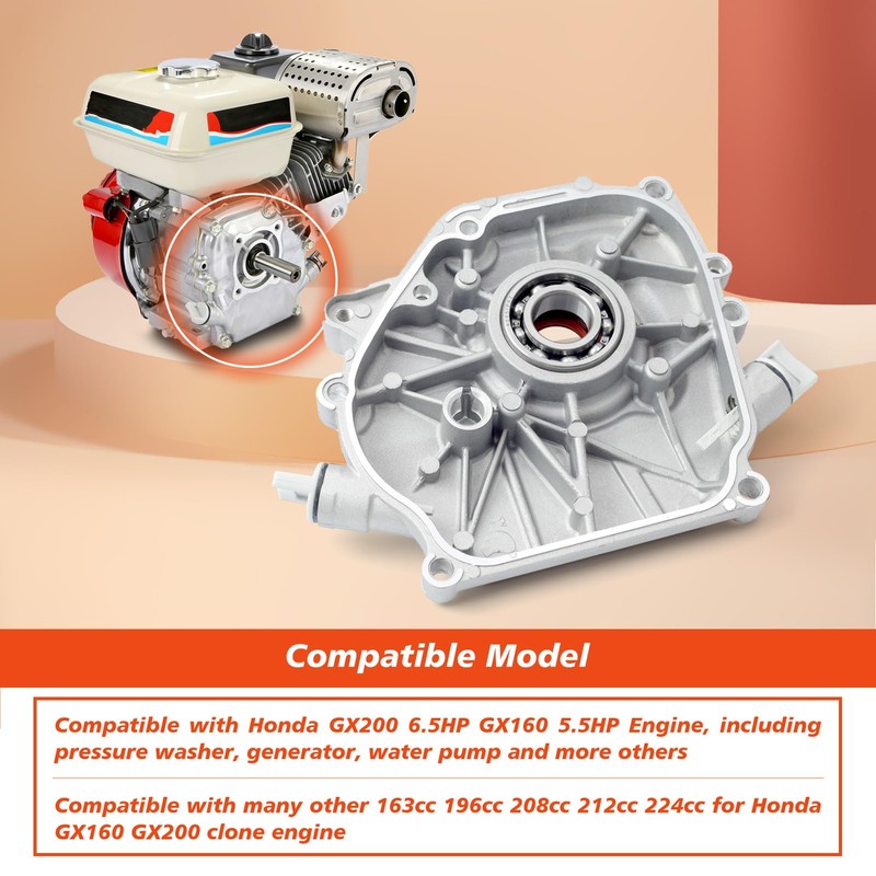 Mhrxusd Crankcase Side Cover Assembly Replacement for Predator 212 fit