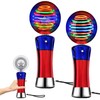The Dreidel Company Light Up Magic Ball Toy Wand for Kids, Flashing LED Wand for Boys and Girls, Thrilling Spinning Light Show, Batteries Included, Fun Birthday Party Favor (Single)