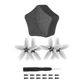 Houjunor 4 pieces 2925S propellers for Avata and 1 piece propeller storage case, slightly quiet, stable propeller blade, replacement propeller for DJI Avata, replacement and accessories for drones