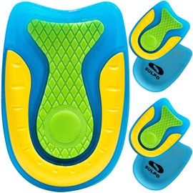 Sulpo 2 Paare Fersensporn Einlagen Fersenkissen Spornfix Gel Fersenpolster zur Linderung von Plantarfasziitis, Fersensporn und Achillesschmerzen Größe S (36-39)