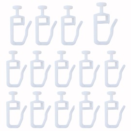 ZZLZX Curtain Track Glider Roller Hook 50PCS Curtain Gliders with 8.3 MM Head Folding Glider Curtain Rail Track Glider Hooks for Room Divider Ceiling Track