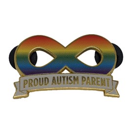 Proud Autism Parent Autistic Pride Rainbow Autism Infinity Symbol Enamel Pin | Celebrate Neurodiversity Autism Acceptance | Autism Mom Dad Ally