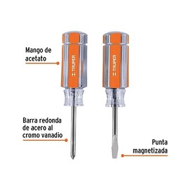 Truper DES-MINI-2, Duo de mini desarmadores