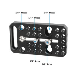 CAMVATE Multipurpose Cheese Plate with 1/4"-20 & 3/8"-16 Threads - 3329