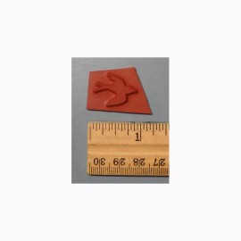 Sweet Grass Stamps Bird flying silhouette UNMOUNTED rubber stamp, accent, scene building #23