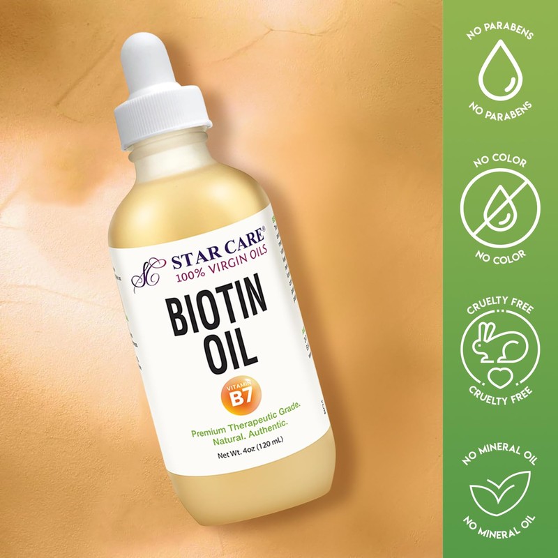 STAR CARE 100% Virgin Biotin Vitamin B7 Oil for Hair
