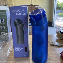 Flavour Bottle With Ring And Wrist strap Blue
