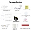 CUBITOR LED Recessed Lighting Kit,6 Pack Self-Adhesive LED Light Bar,