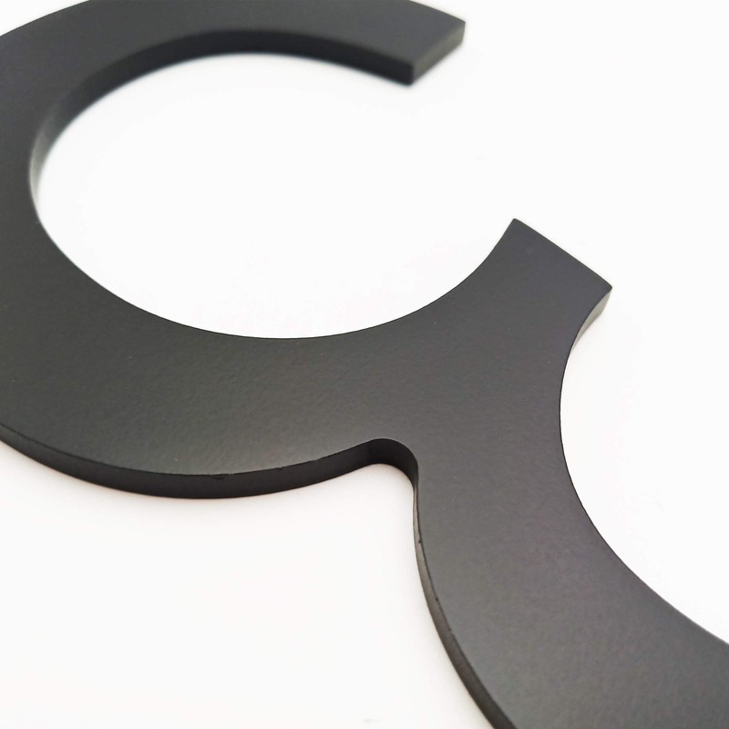 BetLight 8 Inch High Modern House Numbers - Floating Stainless