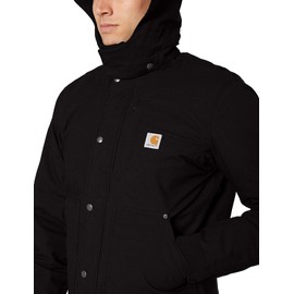 Carhartt mens Full Swing Relaxed Fit Ripstop Insulated Jacket Work Utility Outerwear, Black, XX-Large US
