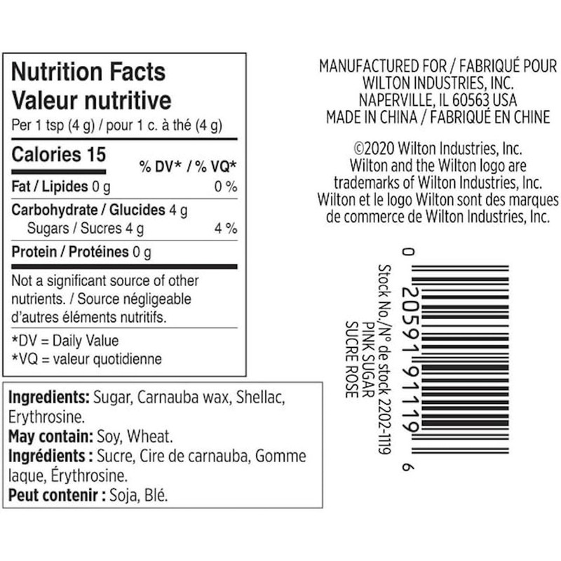 Wilton Pink Spring Sugar, 3.25oz