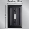 Beadboard Outlet Covers Wall Plates, Bamboo Fiber Light Switch Covers,