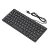 78 Key Ultra Slim Wired Keyboard Ergonomic QWERTY Layout Dual