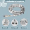 JDO 71 Inch Extra Long Chrome Shower Hose Stainless Steel