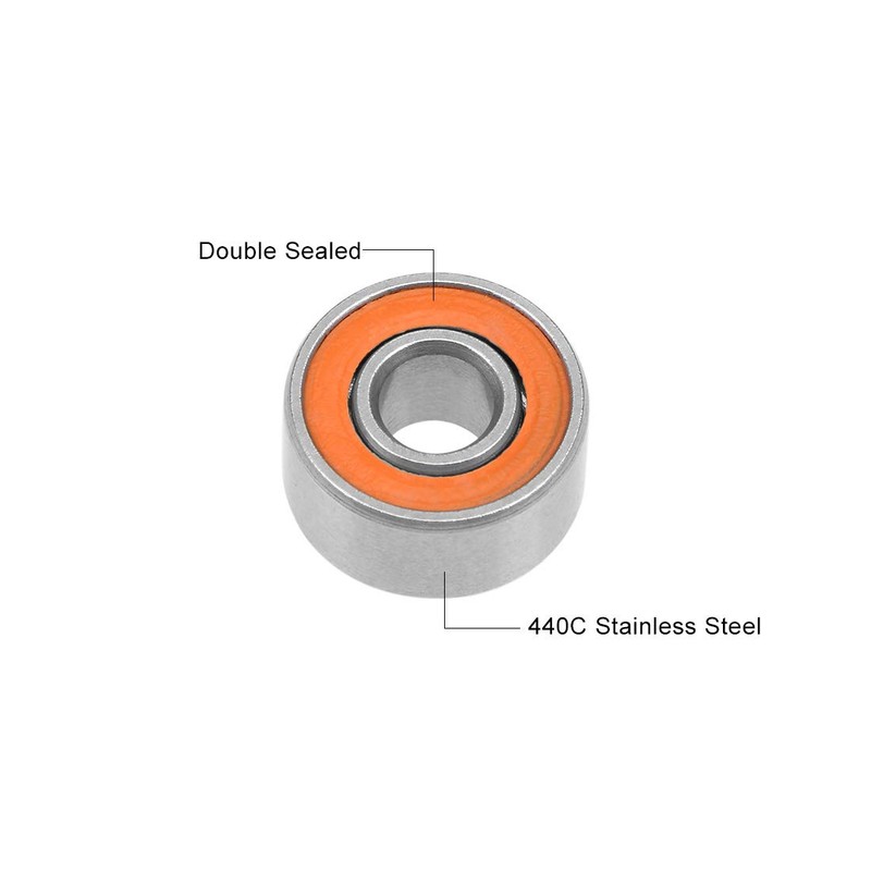 sourcing map S693C-2OS Hybrid Ceramic Ball Bearing 3 x 8